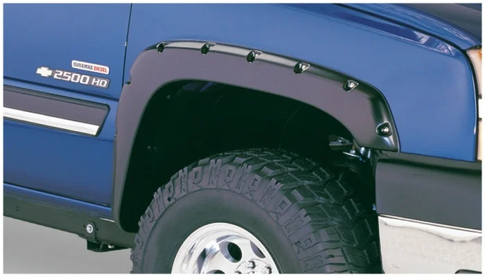 Bushwacker 07-07 Chevy Silverado 1500 Classic Fleetside Pocket Style Flares 2pc – Black