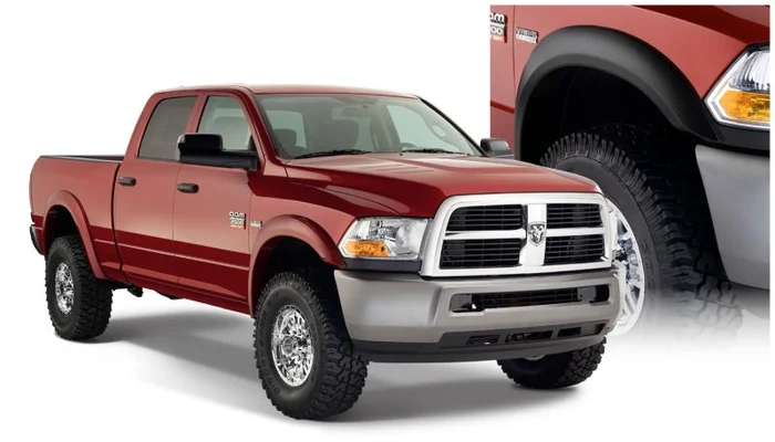 Bushwacker 10-18 Dodge Ram 2500 Fleetside Extend-A-Fender Style Flares 4pc 76.3/98.3in Bed – Black