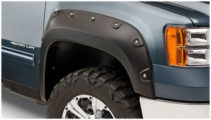 Bushwacker 11-14 GMC Sierra 2500 HD Boss Pocket Style Flares 2pc – Black