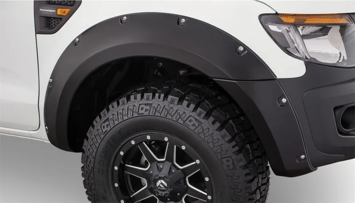 Bushwacker 11-15 Ford Ranger T6 Pocket Style Flares 2pc – Black