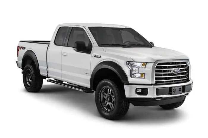 Bushwacker 15-17 Ford F-150 Styleside Extend-A-Fender Style Flares 4pc 67.1/78.9/97.6in Bed – Black