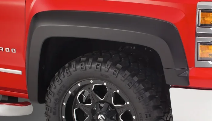 Bushwacker 15-18 Chevy Silverado 2500 HD Extend-A-Fender Style Flares 2pc – Black