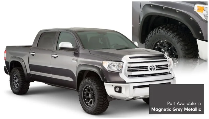 Bushwacker 16-18 Toyota Tundra Fleetside Pocket Style Flares 4pc – Magnetic Grey