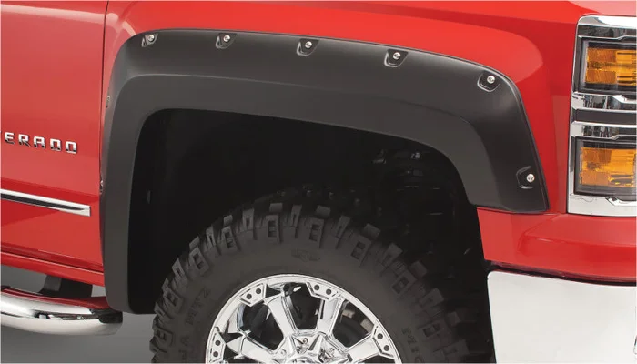 Bushwacker 19-22 GMC Sierra Pocket Style Flares Front 2 Piece – Black
