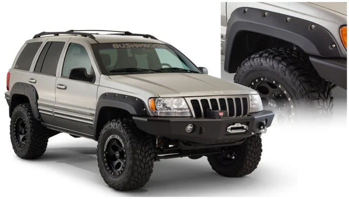 Bushwacker 99-04 Jeep Grand Cherokee Cutout Style Flares 2pc – Black