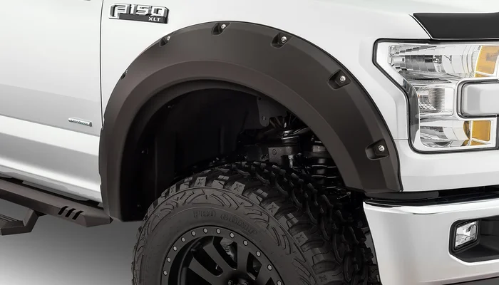 Bushwacker Front and Rear Ford F-150 Max Coverage Pocket Fender Flares, Black – 20939-02