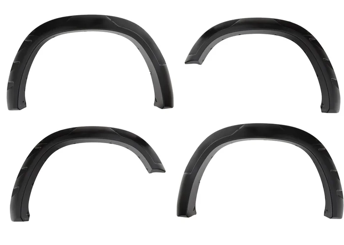 Bushwacker Front and Rear GM 1500 DRT Fender Flares, Black – 40944-02