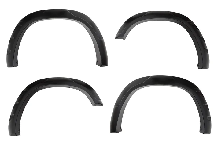 Bushwacker Front and Rear Ram 1500 DRT Fender Flares, Black – 50934-02