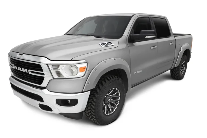 Bushwacker Front and Rear Ram 1500 Pocket Painted Fender Flares, Granite Crystal Metallic – 50915-65