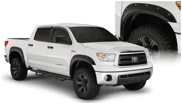 Bushwacker Front and Rear Toyota Tundra Pocket Fender Flares, Black – 30911-02