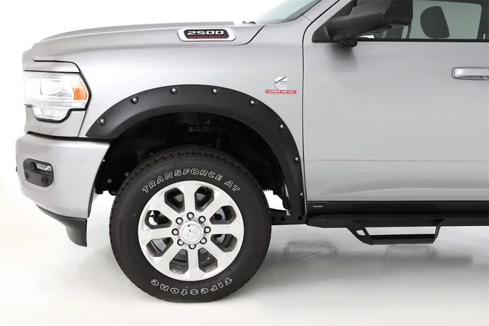 Bushwacker Front Ram 2500/3500 Pocket Fender Flares, Black – 50065-02