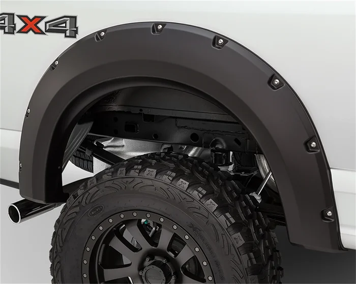 Bushwacker Rear GM 1500 Max Coverage Pocket Fender Flares, Black – 40090-02