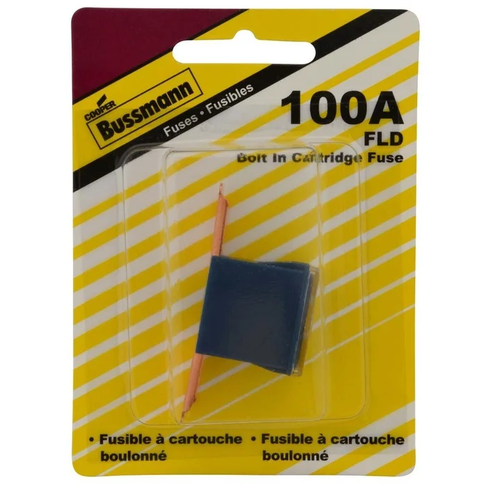 Bussmann – FLD-100 – Bolt-mount Cartridge Fuses – 100A – Blue