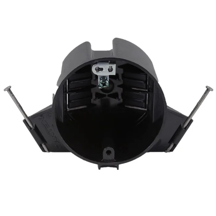 Cantex – EZ18CNG – EZ Box New Work 18 cu in Round Polycarbonate Ceiling Box Black