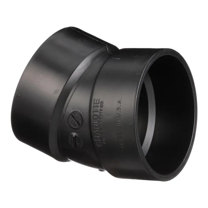 Charlotte Pipe – ABS003241200 – 4 in. Hub x 4 in. Dia. Hub ABS Elbow