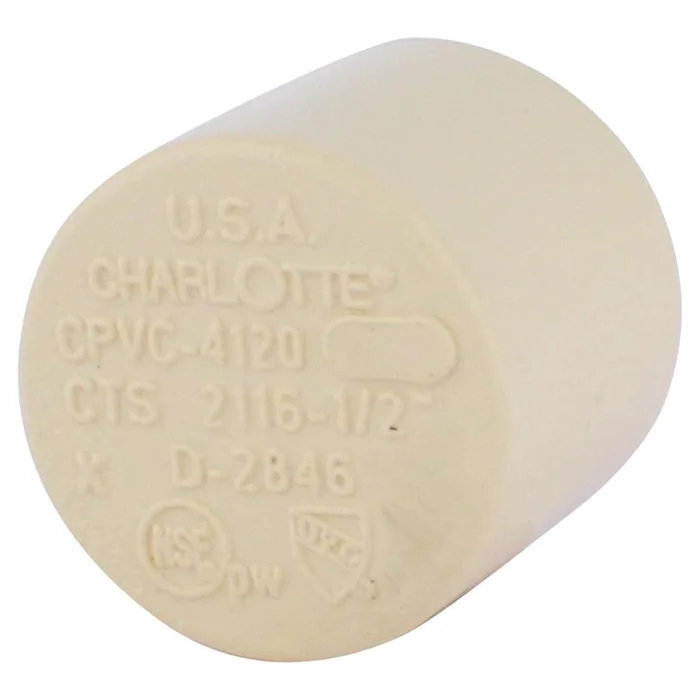 Charlotte Pipe – CTS021160600HA – FlowGuard 1/2 in. Hub CPVC Cap