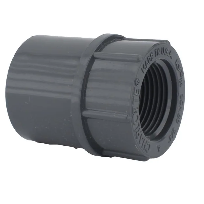 Charlotte Pipe – PVC081011200 – Schedule 80 3/4 in. Slip x 3/4 in. Dia. FPT PVC Adapter
