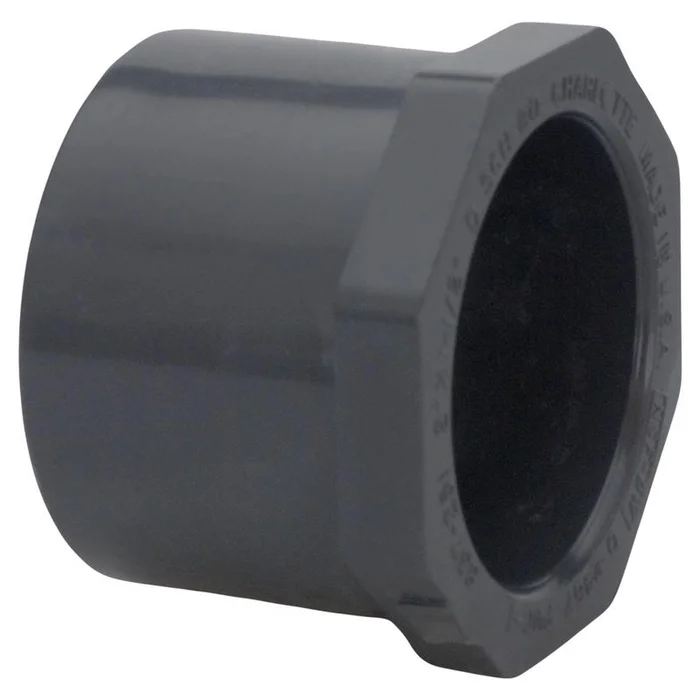 Charlotte Pipe – PVC081071400 – Schedule 80 1 in. Spigot x 1/2 in. Dia. Slip PVC Reducing Bushing