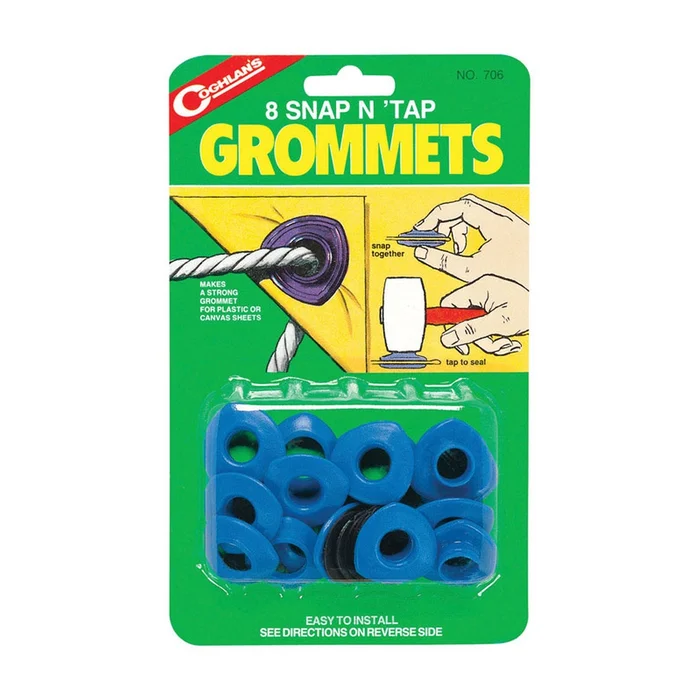 Coghlan’s – 706 – 0.7375 in. Dia. x 0.4375 in. Dia. Plastic Grommet – 8/Pack