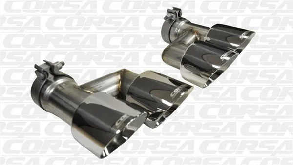 Corsa 2015-2017 Ford Mustang GT 5.0 Polish Quad Tips Kit – 14333
