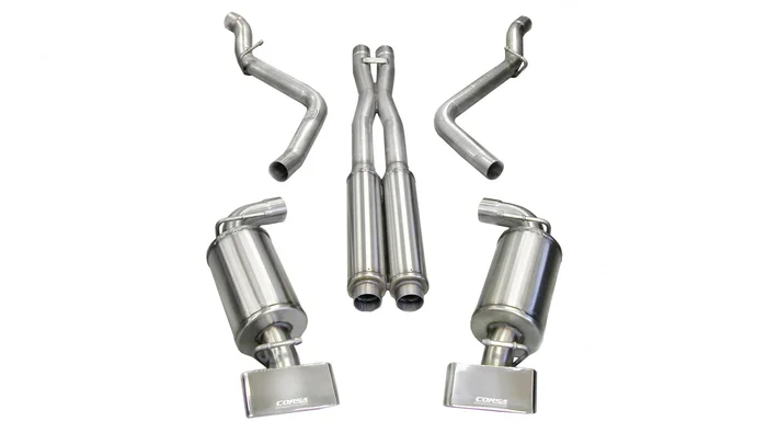 Corsa Performance 2.75in. Cat-Back Xtreme Dual Rear Exhaust GTX Polished Tips 08-10 Dodge Challenger SRT-8 6.1L V8 – 14438