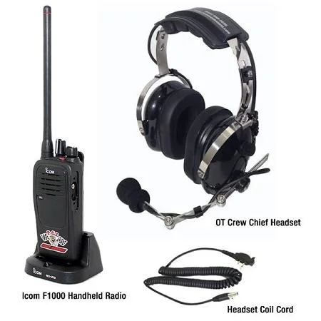 Crew Chief Package w/ Icom F1000 Hand Held Radio