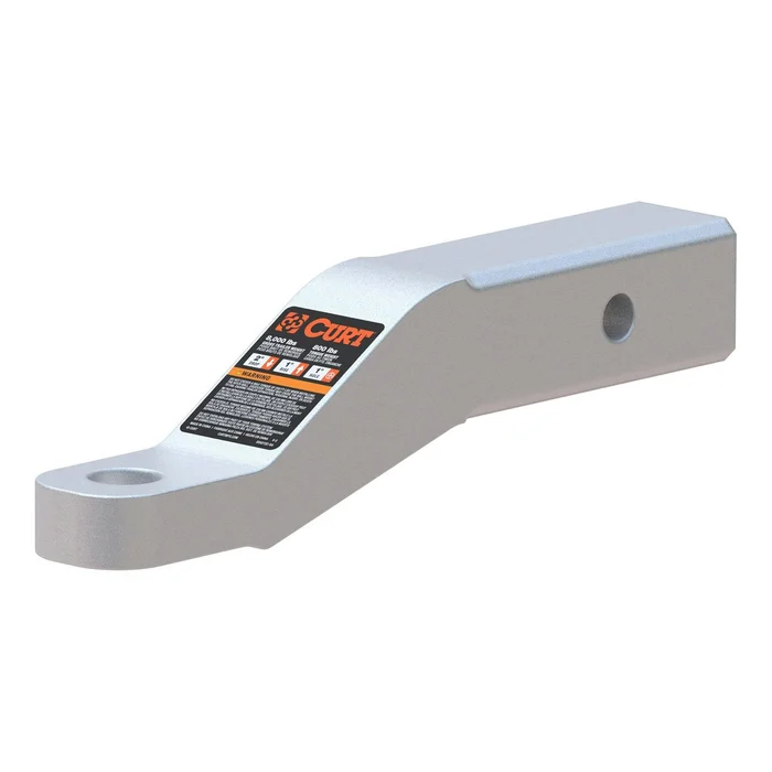 CURT 45360 Aluminum Ball Mount (2 Shank, 8,000 lbs, 2 Drop, 8-1/2 Long)