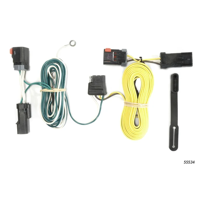 CURT 55534 Custom Wiring, 4-Way Flat Output, Select Chrysler 300, Dodge Charger, Challenger
