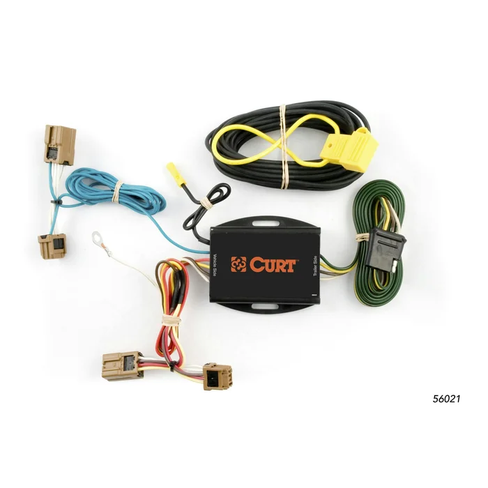 CURT 56021 Custom Wiring Harness, 4-Way Flat Output, Select Nissan Versa