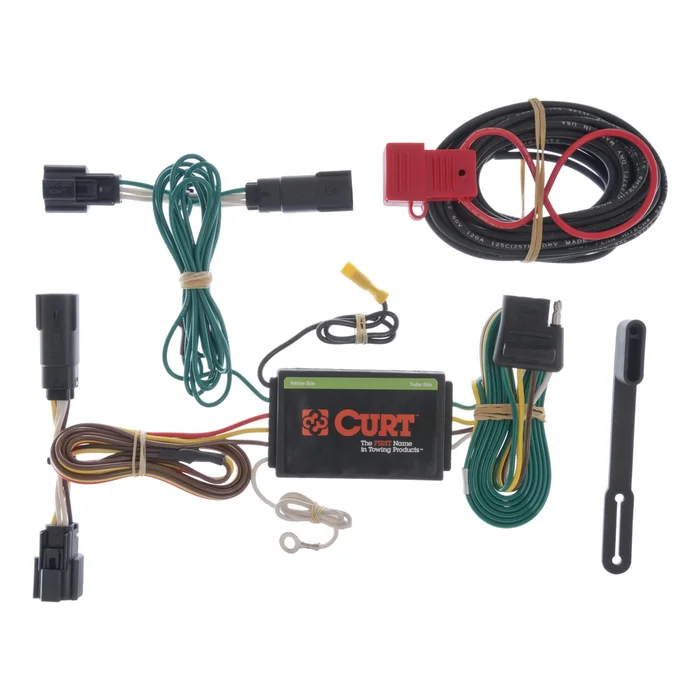 CURT 56120 Custom Wiring Harness, 4-Way Flat Output, Select Ford Edge