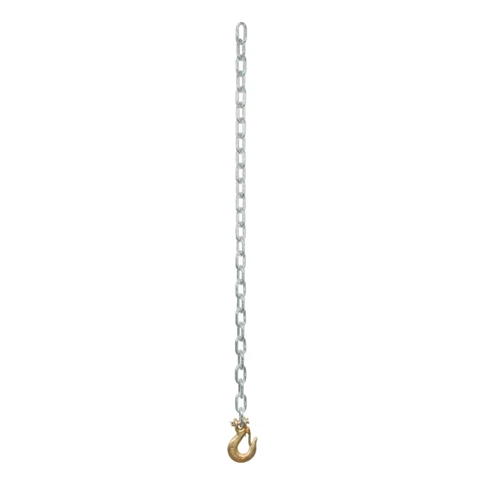 CURT 80302 35 Safety Chain with 1 Clevis Hook (7,800 lbs, Clear Zinc)