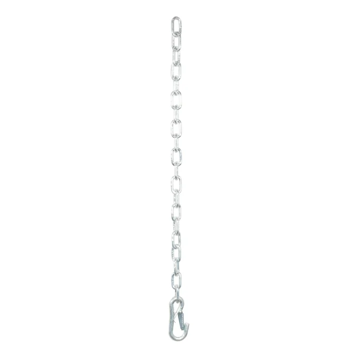 CURT 80313 27 Safety Chain with 1 Snap Hook (5,000 lbs, Clear Zinc)