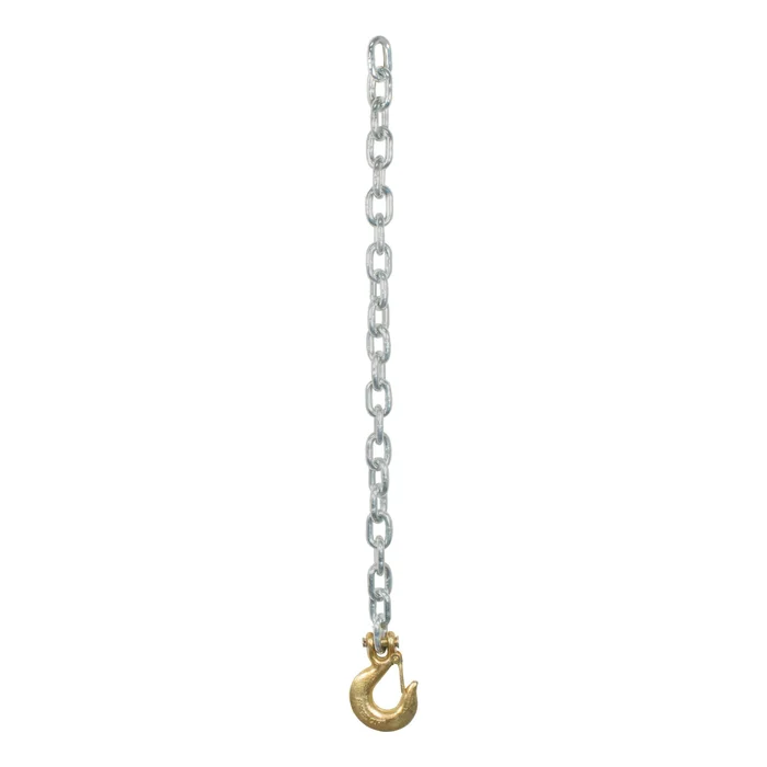 CURT 80315 35 Safety Chain with 1 Clevis Hook (16,200 lbs, Yellow Zinc)