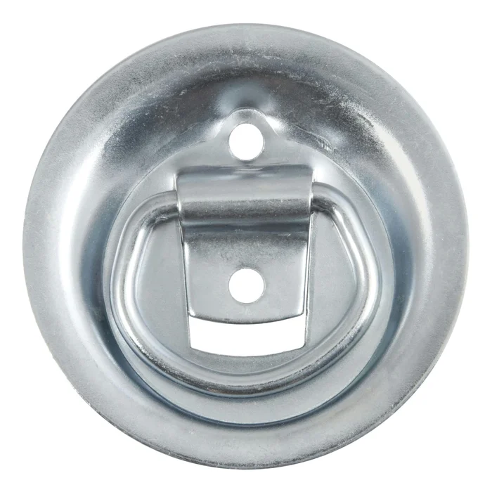 CURT 83710 1-1/8 x 1-5/8 Recessed Tie-Down Ring (1,000 lbs, Clear Zinc)
