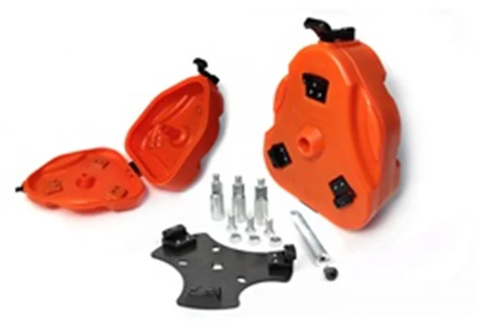Daystar 46-75 Jeep CJ Cam Can Trail Box Orange W/ Spare Tire Mount – KJ71035OR