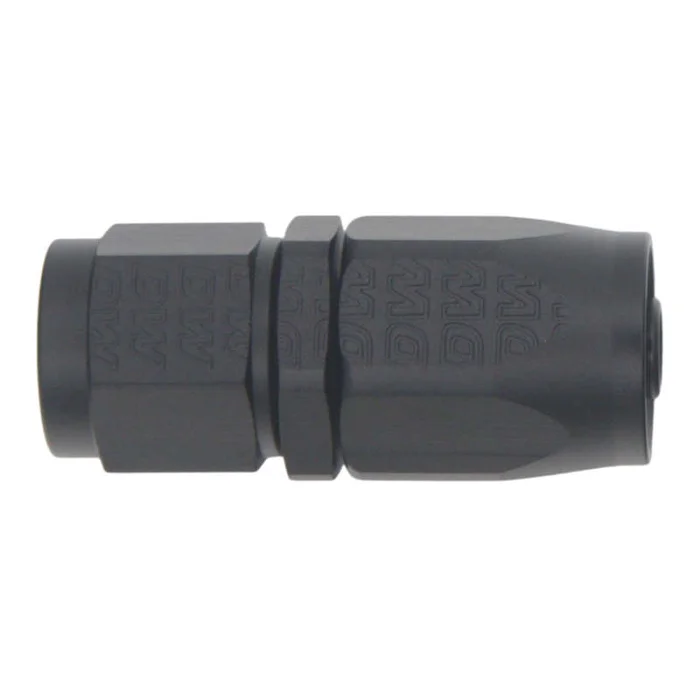 DeatschWerks 6AN Female Swivel Strait Hose End CPE – Anodized Matte Black