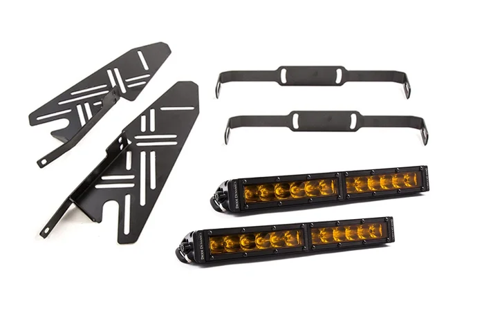 Diode Dynamics 17-20 Ford Raptor SS Fog Kit 12.0 Inch Amber Driving-DD6218