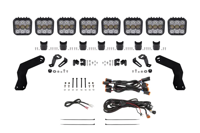 Diode Dynamics 17-24 Can-Am Maverick X3 SS5 Sport CrossLink Roof White Combo Lightbar Kit – DD7890