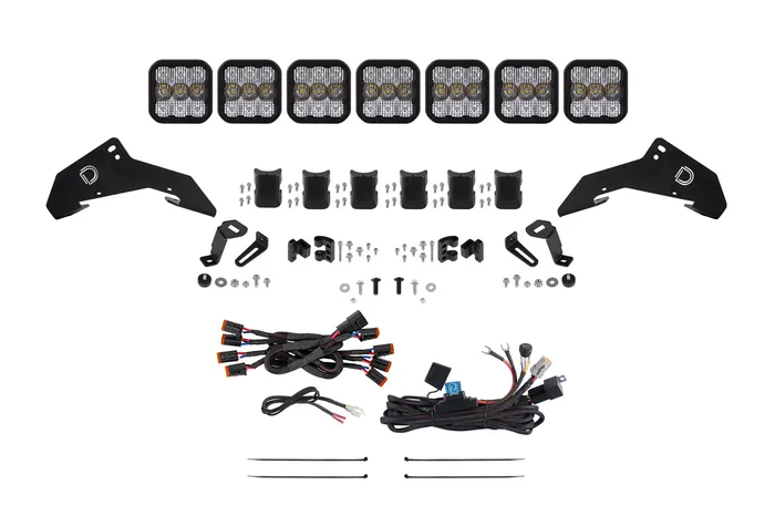Diode Dynamics 19-24 Honda Talon, SS5 Sport CrossLink Roof White Combo Lightbar Kit – DD7917