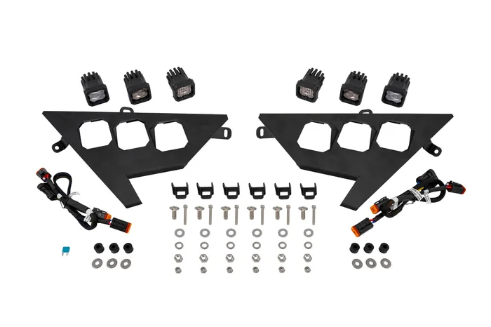Diode Dynamics 20+ Polaris RZR C1 Headlamp Kit, Sport White ABL (Pair) – DD7645