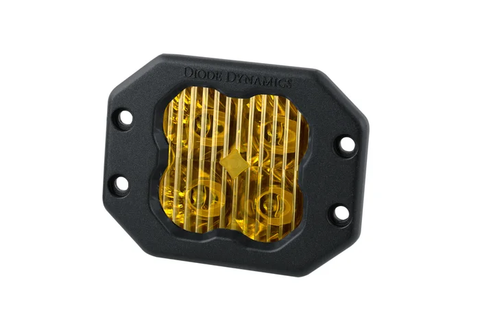 Diode Dynamics SS3 Sport Amber Backlight Yellow Driving Flush Single-DD6923S