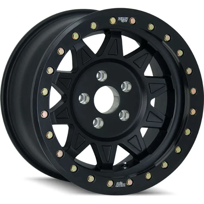 Dirty Life 9302 Roadkill Race 17×9/8×165.1 BP/-14mm Offset/130.8mm Hub Matte Black Wheel – Beadlock