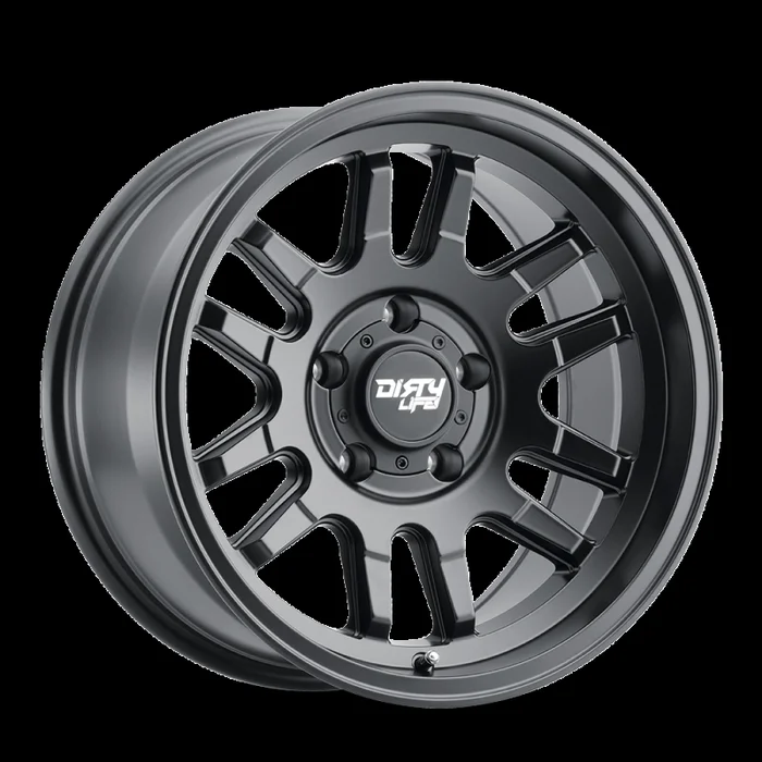 Dirty Life 9310 Canyon 17×9 / 6×139.7 BP / -12mm Offset / 106mm Hub Matte Black Wheel