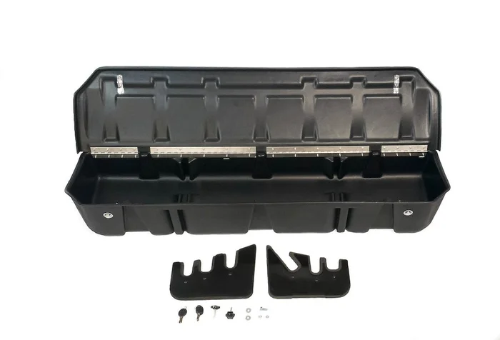 DU-HA 20116 Heavy-Duty Black Underseat Lockbox Organizer for 2015-2024 Ford F-150/F-Series Super Duty Crew Cab – Includes 2 Keys