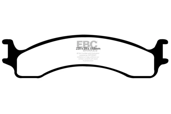 EBC 00-02 Dodge Ram 2500 Pick-up 5.2 2WD Greenstuff Front Brake Pads – DP61307