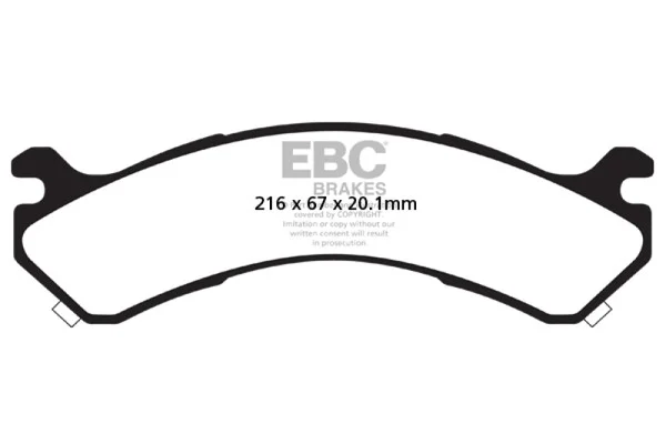 EBC 01-05 Chevrolet Silverado 3500 (2WD) Greenstuff Rear Brake Pads – DP61663