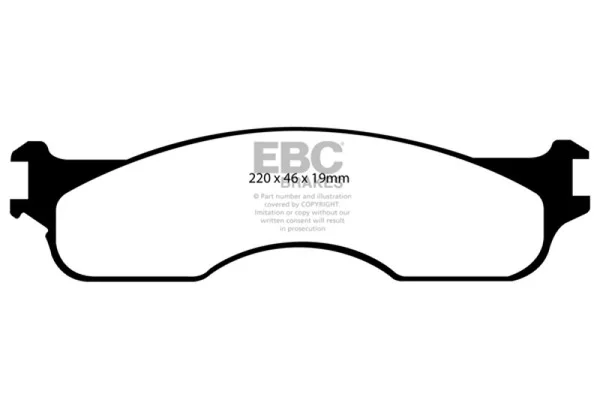 EBC 04 Dodge Ram SRT-10 8.3 Greenstuff Front Brake Pads – DP61708