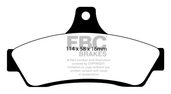 EBC 05-06 Pontiac GTO 6.0 (Vented Rear Rotors) Orangestuff Rear Brake Pads – DP91711