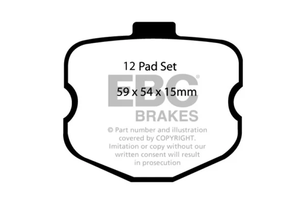 EBC 06-08 Chevrolet Corvette (C6) 7.0 (Z06) Orangestuff Front Brake Pads – DP91771