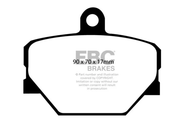 EBC 08+ Smart Fortwo 1.0 Greenstuff Front Brake Pads – DP21287